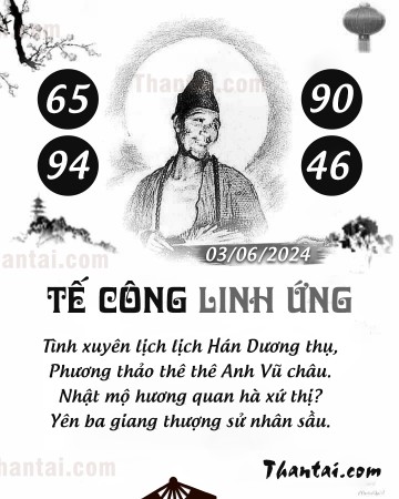 TẾ CÔNG LINH ỨNG 03/06/2024