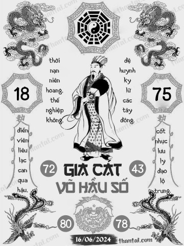 GIA CÁT VÕ HẦU SỐ 16/06/2024