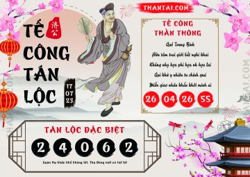 Tế Công Tán Lộc 17/07/2023