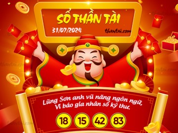 SỔ THẦN TÀI 31/07/2024