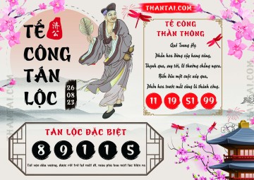 Tế Công Tán Lộc 26/08/2023