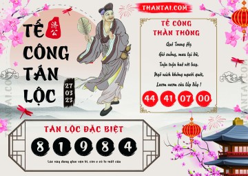 Tế Công Tán Lộc 27/03/2023