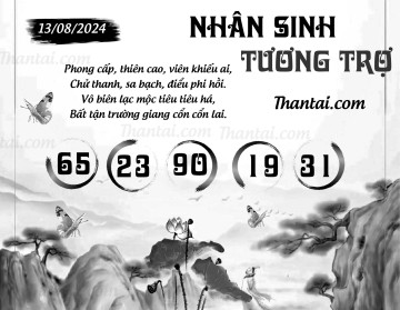 NHÂN SINH TƯƠNG TRỢ 13/08/2024