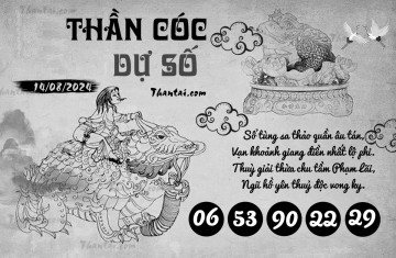 THẦN CÓC DỰ SỐ 14/08/2024