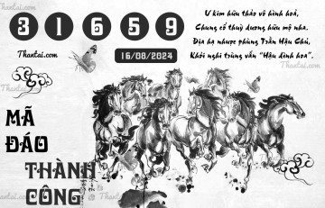 MÃ ĐÁO THÀNH CÔNG 16/08/2024