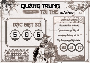 QUANG TRUNG TÁI THẾ 20/08/2024