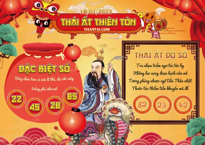 Thái Ất Thiên Tôn 03/01/2023