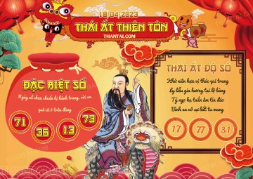 Thái Ất Thiên Tôn 18/04/2023