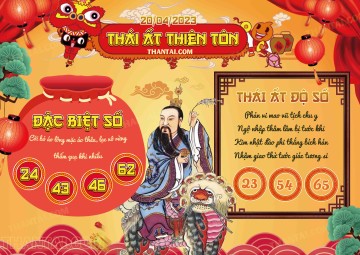 Thái Ất Thiên Tôn 20/04/2023