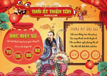 Thái Ất Thiên Tôn 20/05/2023