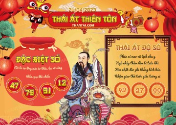 Thái Ất Thiên Tôn 21/04/2023