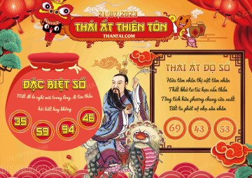 Thái Ất Thiên Tôn 21/07/2023