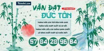 Văn Đạt Đức Tôn 27/08/2024