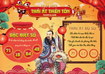 Thái Ất Thiên Tôn 23/04/2023