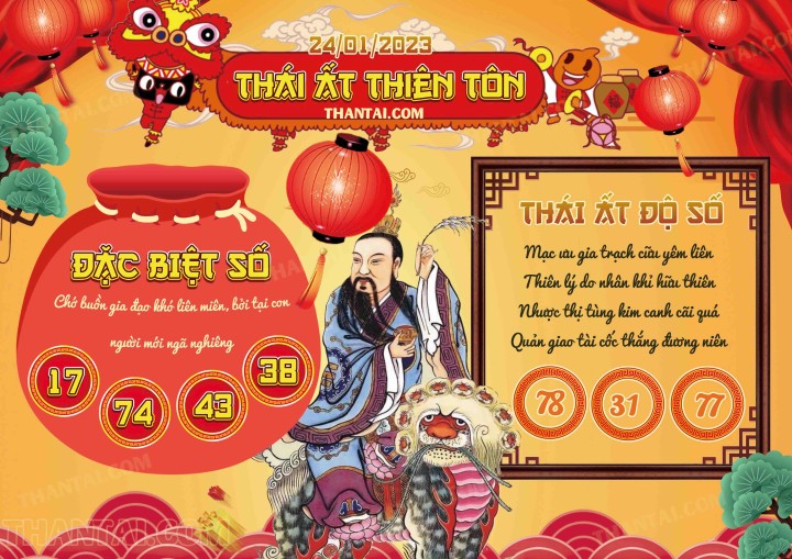 Thái Ất Thiên Tôn 09/01/2023