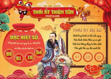 Thái Ất Thiên Tôn 26/08/2023