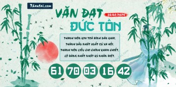 Văn Đạt Đức Tôn 30/08/2024