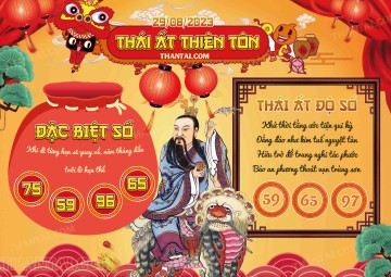 Thái Ất Thiên Tôn 29/08/2023