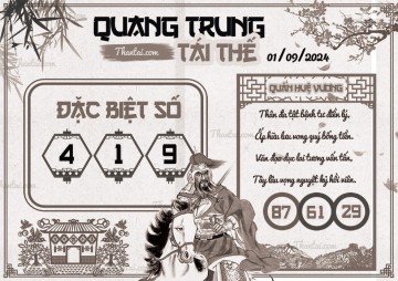 QUANG TRUNG TÁI THẾ 01/09/2024