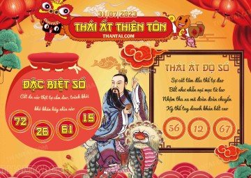 Thái Ất Thiên Tôn 31/07/2023