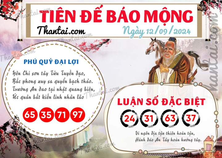 Tiên Đế Báo Mộng 28/08/2024