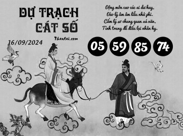 DỰ TRẠCH CÁT SỐ 16/09/2024