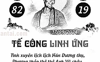 Hình ảnh kho tàng TẾ CÔNG LINH ỨNG dự đoán XSMB ngày 17/09/2024