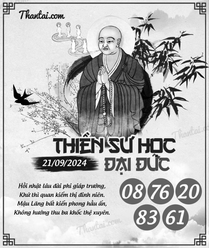 THIỀN SƯ HỌC ĐẠI ĐỨC 06/09/2024