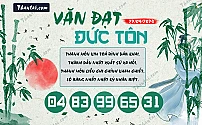 Hình ảnh kho tàng Văn Đạt Đức Tôn dự đoán XSMB ngày 22/09/2024