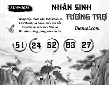 NHÂN SINH TƯƠNG TRỢ 23/09/2024