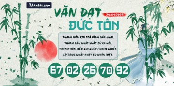 Văn Đạt Đức Tôn 24/09/2024