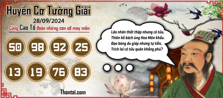 Huyền Cơ Tường Giải 13/09/2024