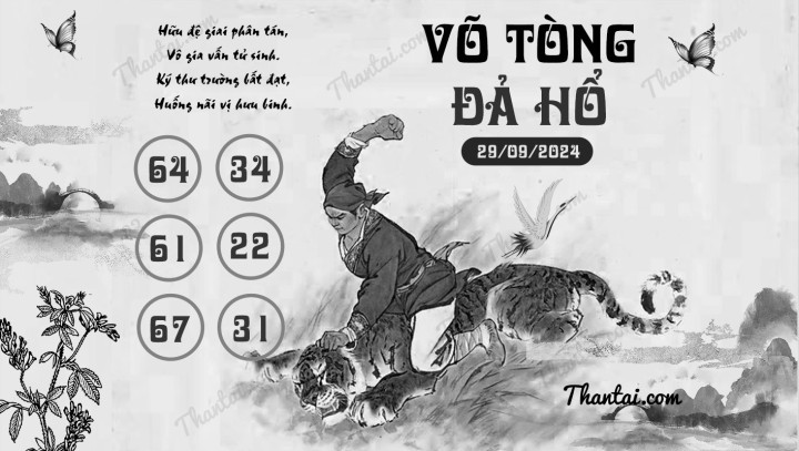 VÕ TÒNG ĐẢ HỔ 14/09/2024