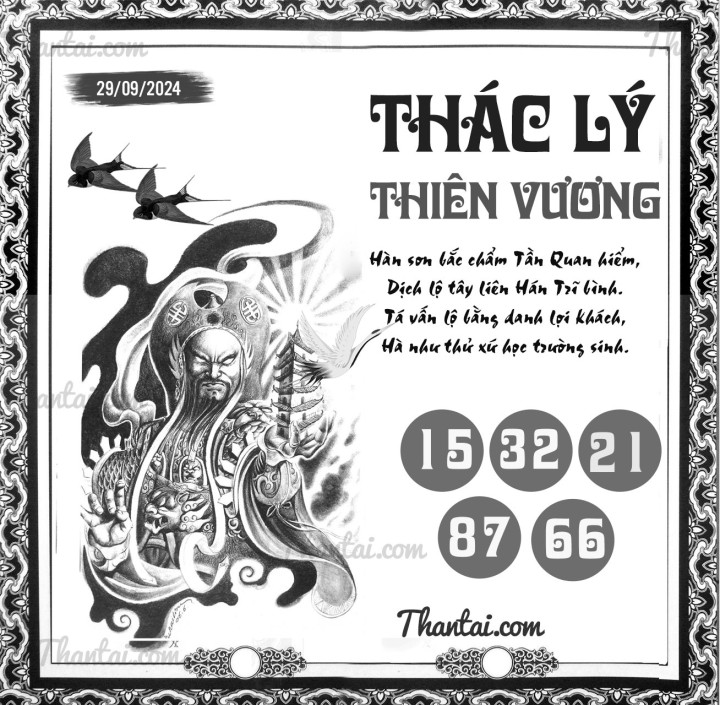 THÁC LÝ THIÊN VƯƠNG 14/09/2024