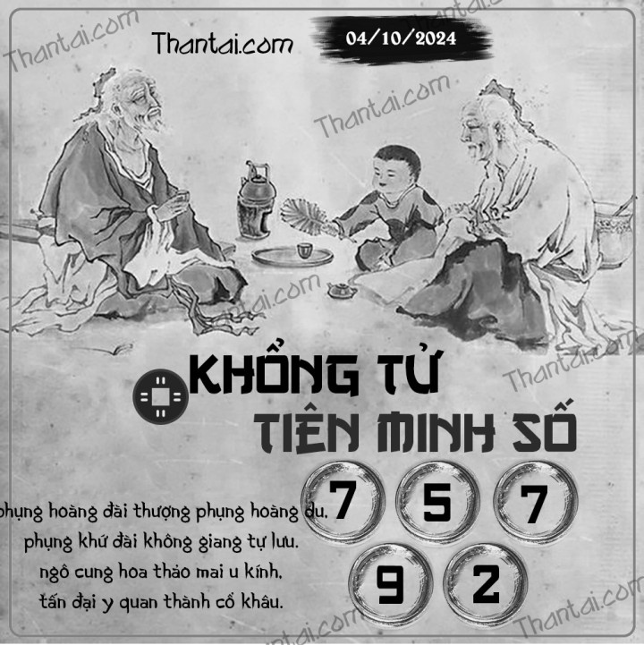 KHỔNG TỬ TIÊN MINH SỐ 19/09/2024