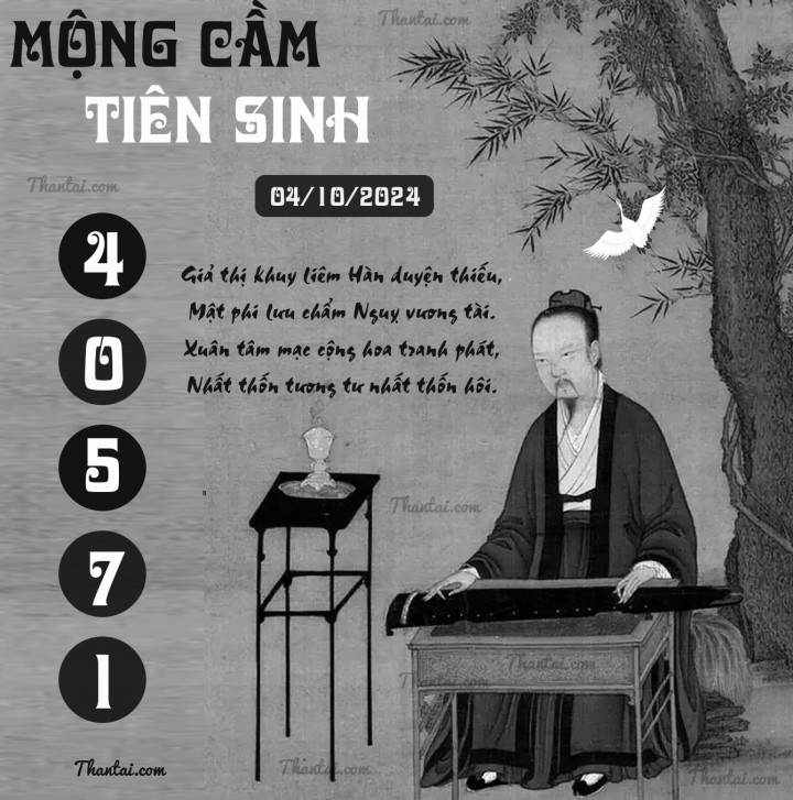 MỘNG CẦM TIÊN SINH 19/09/2024