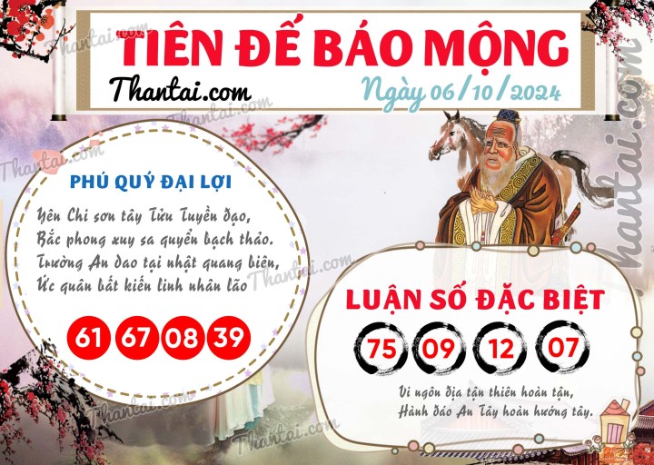 Tiên Đế Báo Mộng 21/09/2024
