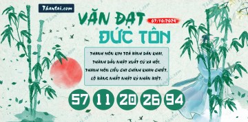 Văn Đạt Đức Tôn 07/10/2024