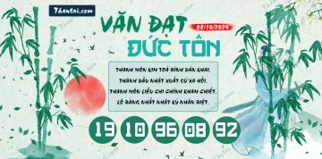 Văn Đạt Đức Tôn 08/10/2024