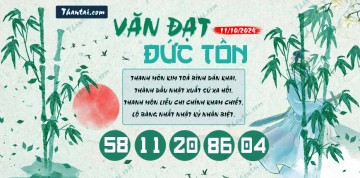 Văn Đạt Đức Tôn 11/10/2024