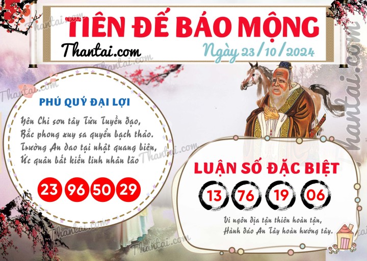 Tiên Đế Báo Mộng 08/10/2024