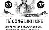 Hình ảnh kho tàng TẾ CÔNG LINH ỨNG dự đoán XSMB ngày 23/10/2024