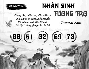 NHÂN SINH TƯƠNG TRỢ 30/10/2024