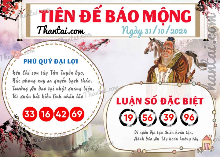 Tiên Đế Báo Mộng 16/10/2024