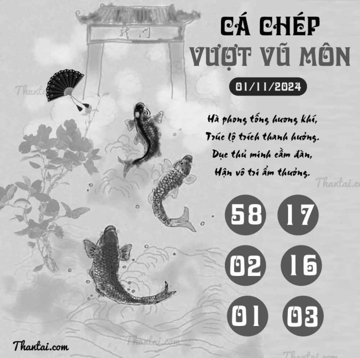 thần tài soi cầu giải ĐB XSMB CÁ CHÉP VƯỢT VŨ MÔN