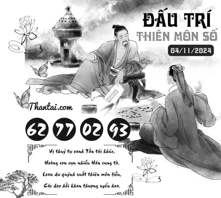 ĐẤU TRÍ THIÊN MÔN SỐ 20/10/2024