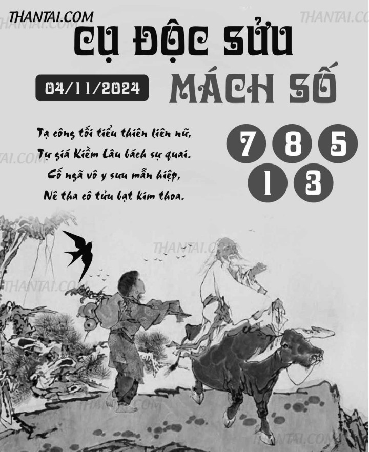 CỤ ĐỘC SỬU MÁCH SỐ 20/10/2024