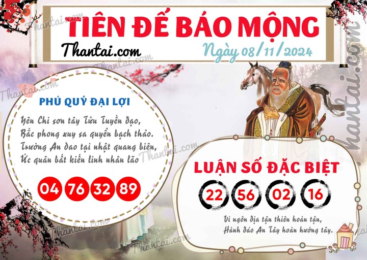 Tiên Đế Báo Mộng 24/10/2024