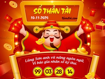 SỔ THẦN TÀI 10/11/2024