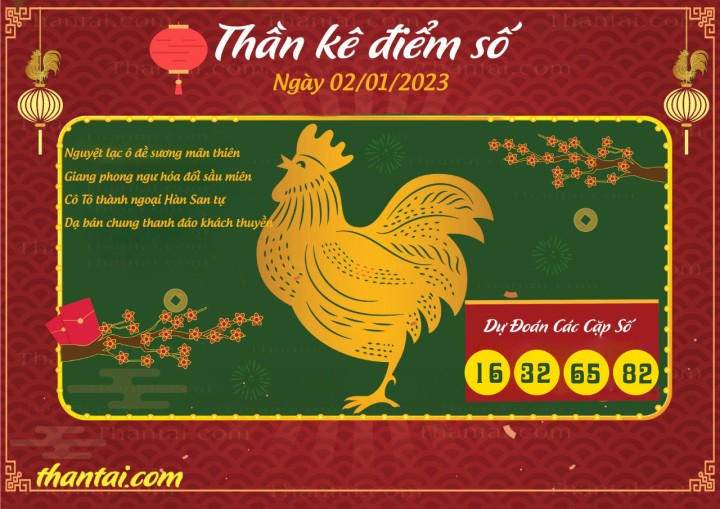 Thần Kê Điểm Số 01/01/2023
